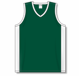 Athletic Knit (AK) B2115L-260 Ladies Dark Green/White Pro Basketball Jersey