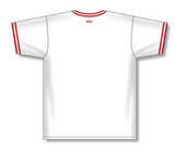 Athletic Knit (AK) V1333Y-209 Youth White/Red Volleyball Jersey