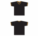 Athletic Knit (AK) S1333A-212 Adult Black/Gold Soccer Jersey