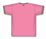 Athletic Knit (AK) S1333Y-272 Youth Pink/Black/White Soccer Jersey