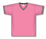 Athletic Knit (AK) V1333A-272 Adult Pink/Black/White Volleyball Jersey