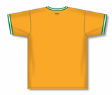 Athletic Knit (AK) BA1333Y-429 Oakland A's Gold Pullover Youth Baseball Jersey