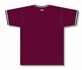 Athletic Knit (AK) V1333A-443 Adult Maroon/Black/White Volleyball Jersey