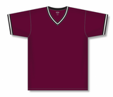 Athletic Knit (AK) S1333Y-443 Youth Maroon/Black/White Soccer Jersey