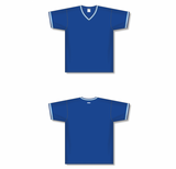 Athletic Knit (AK) BA1333A-445 Adult Royal Blue/Sky Blue/White Pullover Baseball Jersey