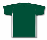 Athletic Knit (AK) BA1343Y-260 Youth Dark Green/White One-Button Baseball Jersey