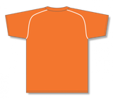 Athletic Knit (AK) BA1344Y-238 Youth Orange/White Two-Button Baseball Jersey