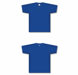 Athletic Knit (AK) BA1347Y-002 Youth Royal Blue Two-Button Baseball Jersey