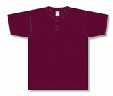 Athletic Knit (AK) BA1347Y-009 Youth Maroon Two-Button Baseball Jersey