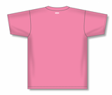 Athletic Knit (AK) BA1347A-014 Adult Pink Two-Button Baseball Jersey