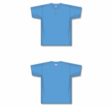 Athletic Knit (AK) BA1347Y-018 Youth Sky Blue Two-Button Baseball Jersey