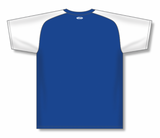 Athletic Knit (AK) BA1375L-206 Ladies Royal Blue/White Pullover Baseball Jersey