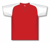 Athletic Knit (AK) S1375L-208 Ladies Red/White Soccer Jersey