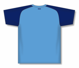 Athletic Knit (AK) V1375L-232 Ladies Sky Blue/Navy Volleyball Jersey