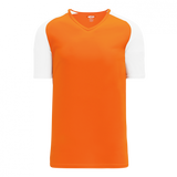 Athletic Knit (AK) S1375M-238 Mens Orange/White Soccer Jersey