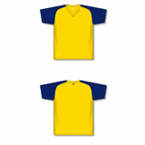 Athletic Knit (AK) S1375Y-253 Youth Maize/Navy Soccer Jersey