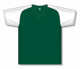 Athletic Knit (AK) BA1375Y-260 Youth Dark Green/White Pullover Baseball Jersey