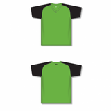 Athletic Knit (AK) V1375L-269 Ladies Lime Green/Black Volleyball Jersey