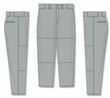 Athletic Knit (AK) BA1390A-012 Adult Grey Pro Baseball Pants