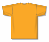 Athletic Knit (AK) BA1800M-006 Mens Gold Pullover Baseball Jersey