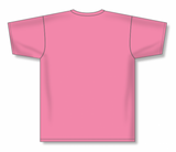 Athletic Knit (AK) BA1800M-014 Mens Pink Pullover Baseball Jersey