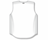 Athletic Knit (AK) BA1812A-000 Adult White Sleeveless Full Button Baseball Jersey