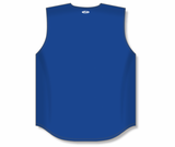 Athletic Knit (AK) BA1812Y-002 Youth Royal Blue Sleeveless Full Button Baseball Jersey