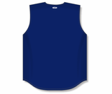 Athletic Knit (AK) BA1812Y-004 Youth Navy Sleeveless Full Button Baseball Jersey