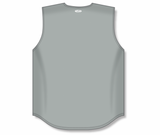 Athletic Knit (AK) BA1812Y-012 Youth Grey Sleeveless Full Button Baseball Jersey