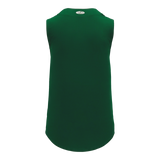 Athletic Knit (AK) BA1812A-029 Adult Dark Green Sleeveless Full Button Baseball Jersey