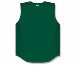 Athletic Knit (AK) BA1812Y-029 Youth Dark Green Sleeveless Full Button Baseball Jersey
