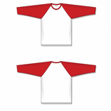 Athletic Knit (AK) S1846A-209 Adult White/Red Soccer Jersey