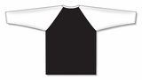 Athletic Knit (AK) BA1846A-221 Adult Black/White Pullover Baseball Jersey