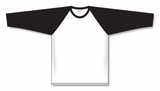 Athletic Knit (AK) BA1846A-222 Adult White/Black Pullover Baseball Jersey
