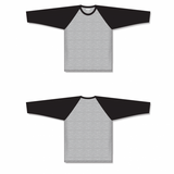 Athletic Knit (AK) S1846Y-920 Youth Heather Grey/Black Soccer Jersey