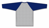 Athletic Knit (AK) S1846Y-921 Youth Heather Grey/Navy Soccer Jersey