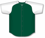 Athletic Knit (AK) BA1875Y-260 Youth Dark Green/White Full Button Baseball Jersey