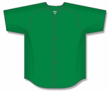 Athletic Knit (AK) BA5200Y-007 Youth Kelly Green Full Button Baseball Jersey
