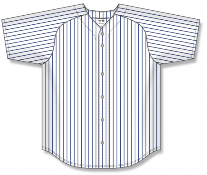 Blank fashion pinstripe baseball jersey