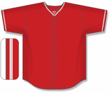 Athletic Knit (AK) BA5500Y-ANA587 Anaheim Angels Red Youth Full Button Baseball Jersey
