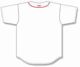 Athletic Knit (AK) BA5500Y-BOS584 Boston White Youth Full Button Baseball Jersey