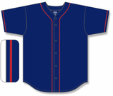 Athletic Knit (AK) BA5500Y-MIN697 Minnesota Navy Youth Full Button Baseball Jersey