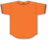 Athletic Knit (AK) BA5500A-SF576 San Francisco Giants Orange Adult Full Button Baseball Jersey