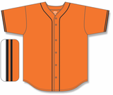 Athletic Knit (AK) BA5500A-SF576 San Francisco Giants Orange Adult Full Button Baseball Jersey