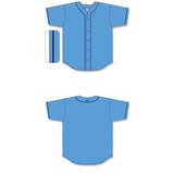 Athletic Knit (AK) BA5500Y-TB694 Tampa Bay Sky Blue Youth Full Button Baseball Jersey