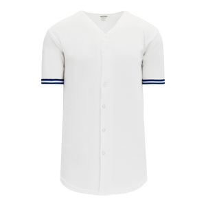 Athletic Knit (AK) BA5500Y-TOR569 Toronto White Youth Full Button Baseball Jersey