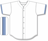 Athletic Knit (AK) BA5500Y-TOR569 Toronto White Youth Full Button Baseball Jersey