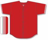 Athletic Knit (AK) BA5500Y-TOR571 Toronto Red Youth Full Button Baseball Jersey