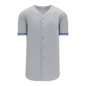 Athletic Knit (AK) BA5500Y-TOR572 Toronto Grey Youth Full Button Baseball Jersey