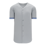 Athletic Knit (AK) BA5500Y-TOR572 Toronto Grey Youth Full Button Baseball Jersey